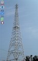 Galvanized three legged tubular lattice steel tower from China 4
