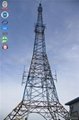 Galvanized four legged angular lattice steel tower from China 3