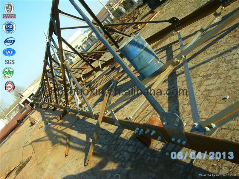 Mobilephone communication galvanizing three legged angular steel tower 3