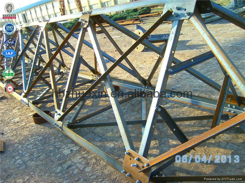 Mobilephone communication galvanizing three legged angular steel tower 5