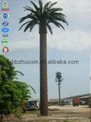 China Supplier camouflaged artificial bionic palm tree tower
