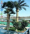 China Supplier camouflaged artificial bionic palm tree tower 3