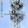 China high-effective galvanized steel four legged tubular telcom tower 3