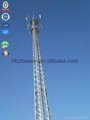 China high-effective galvanized steel four legged tubular telcom tower 2
