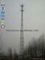 China high-effective galvanized steel four legged tubular telcom tower 4