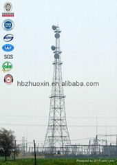 Long lifetime high quality galvanized Microwave steel tower