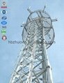 communication GSM galvanized tower of three legged tubular steel tower 2