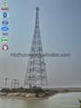 communication GSM galvanized tower of three legged tubular steel tower 3