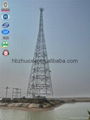 communication GSM galvanized tower of three legged tubular steel tower 3