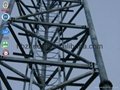 communication GSM galvanized tower of three legged tubular steel tower 5