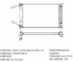 Auto Radiator For AUDI