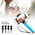 New arrival hot selling alunumium selfie stick with bluetooth 2