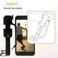 New arrival hot selling alunumium selfie stick with bluetooth 4