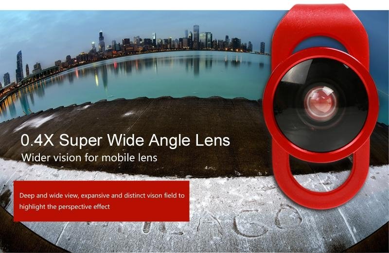 Magnetic 4in1 Fish Eye Wide Angle Micro Telephoto Lens Camera Kit for All Phones