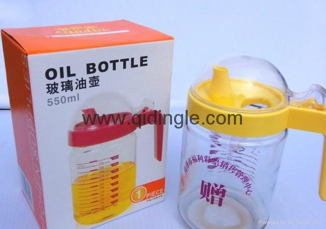 Bank promotional gifts glass oil can 4
