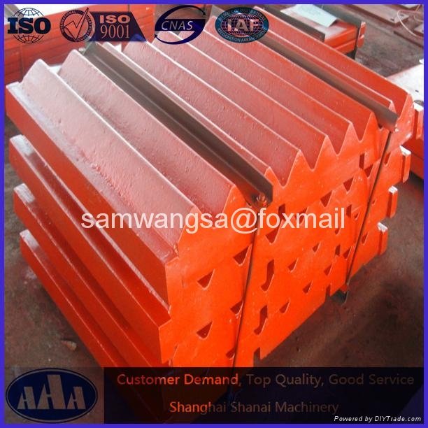 shanbao PE600*900 jaw crusher plate high manganese steel casting jaw plate 5