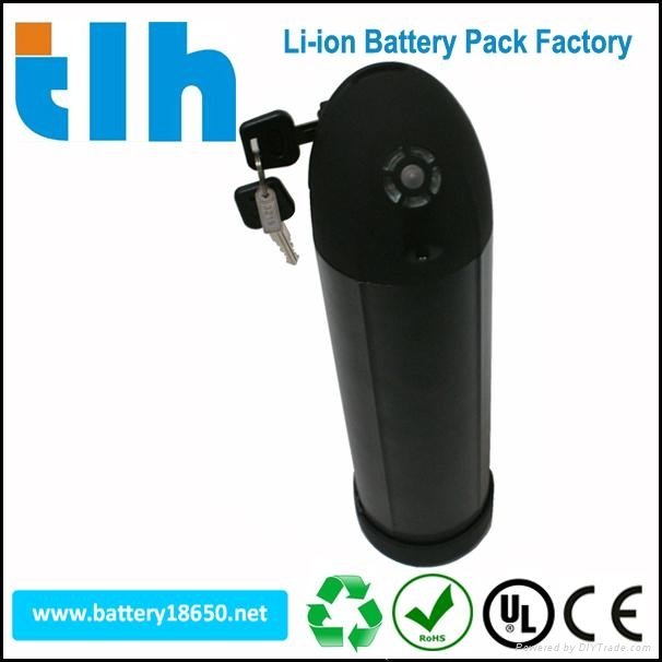 Water Bottle 48V 11.6Ah Electric Bike Battery(Black Color)