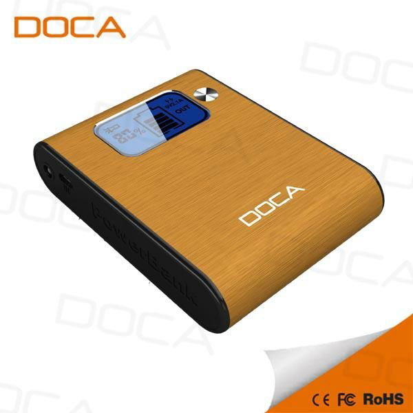 Newest DOCA D565 7800mAh dual USB portable power bank 4
