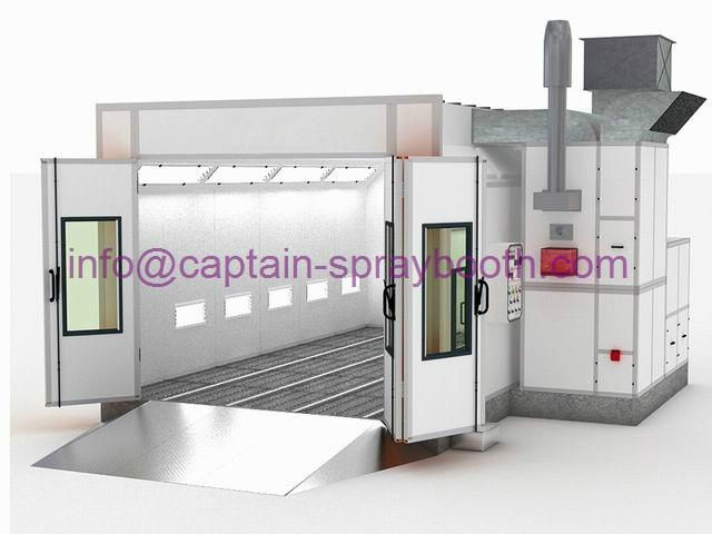 Automotive spray paint booth