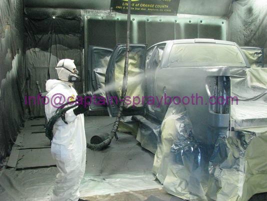 Auto spray paint booth, drying chamber 3