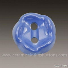 Blue Polished Novelty Sewing Buttons