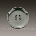 Concave Polished Large Ceramic Button