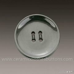 Concave Polished Large Ceramic Button