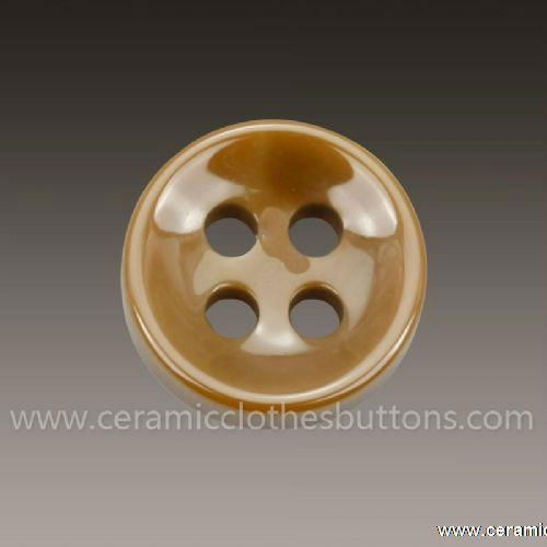 Round Concave Ceramic Button