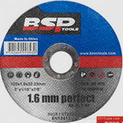 1.6-2.0mm cutting off disc  Fe/S/Cl≤ 0.1%