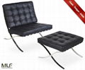 MLF® Knoll Barcelona Chair & Ottoman (5