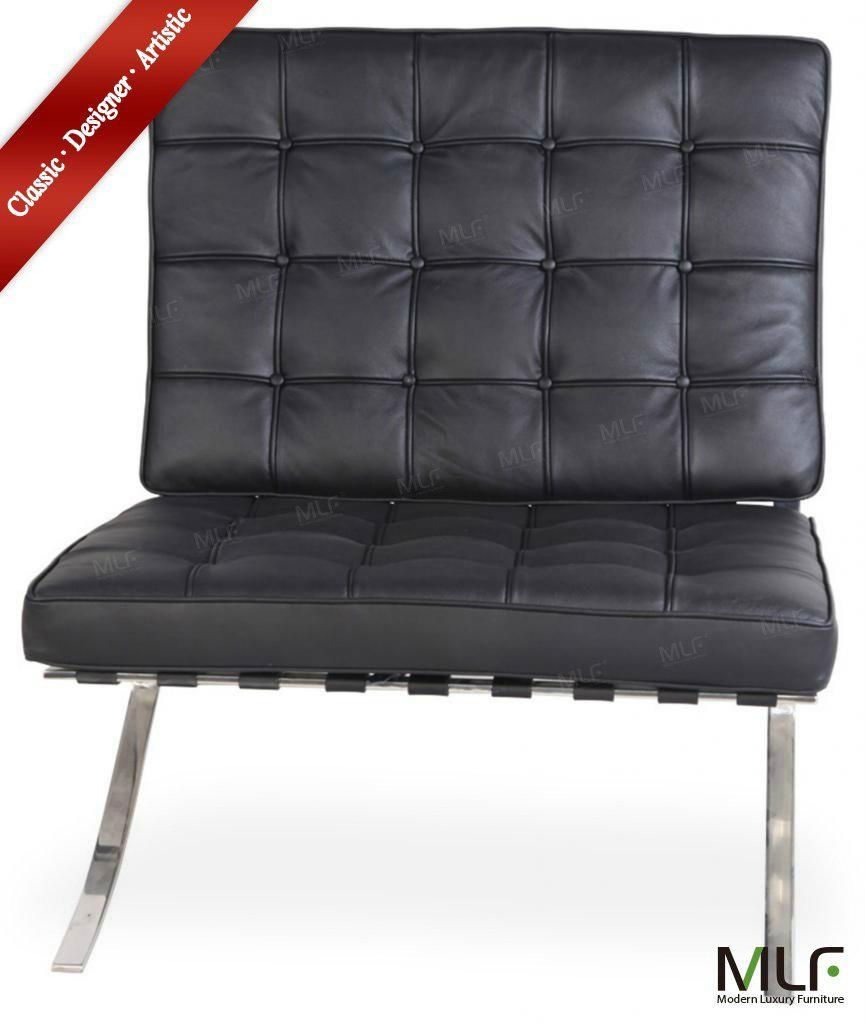 MLF® Knoll Barcelona Chair & Ottoman (5 Colors). Superior Craftsmanship. 2