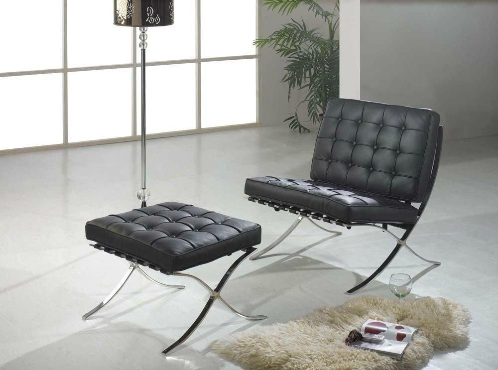 MLF® Knoll Barcelona Chair & Ottoman (5 Colors). Superior Craftsmanship. 5