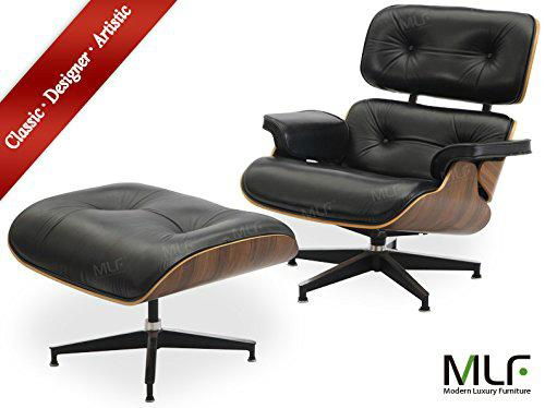 MLF® 100% Reproduction of Eames Lounge Chair & Ottoman (5 Colors).