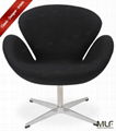 MLF® Arne Jacobsen Swan Chair (8 Colors). Premium Cashmere Wool & Hand-Sewn 1