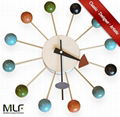 MLF® Nelson Ball Clock. Multi-Color.