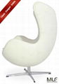 100% Imported Italian Leather & Hand Sewing MLF egg chair 3