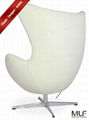 100% Imported Italian Leather & Hand Sewing MLF egg chair 4