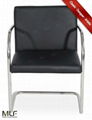 Imported Black Italian LeatherMLF® Brno Tubular Chair 1