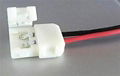 15cm 1butt 2pin 8mm Solderless LED Strip Connectors With Red And Black Wires