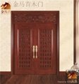 Chinese style solid wooden door