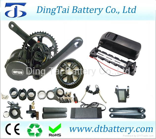 Bafang/8FUN 36V 500W mid drive motor kit and 36V 14.5Ah Samsung battery
