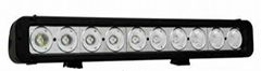 10watt cree single row 17inch 100watt offroad light bar