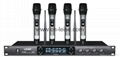 four channel uhf wireless microphone