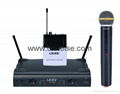 dual channel uhf wireless microphone 1