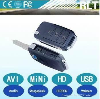 HD 5megapixels 1280*960 30fps AVI PC webcam function car key hidden camera 