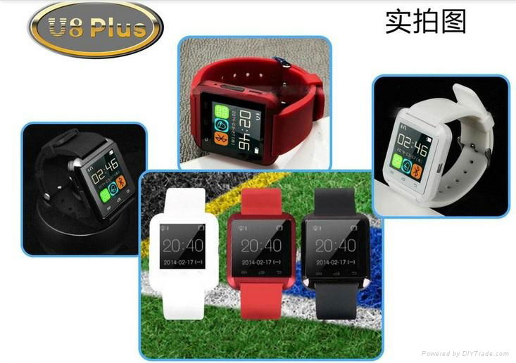 2015new product smart watch hands-free calls Anti-lost alarm Remote taking photo