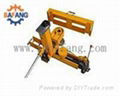 Hydraulic rail resetting machine