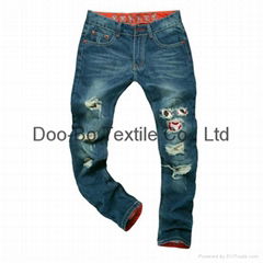 customized jeans slim skinny denim jeans for men pants