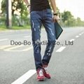 men's jeans korea style tendy style leisure denim pants 4