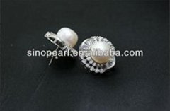real pearl stud earrings Real Pearl Earrings